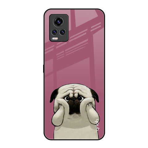 Funny Pug Face Vivo V20 Pro Glass Back Cover Online