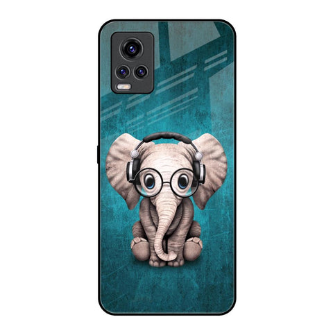 Adorable Baby Elephant Vivo V20 Pro Glass Back Cover Online