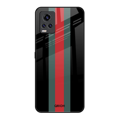 Vertical Stripes Vivo V20 Pro Glass Back Cover Online