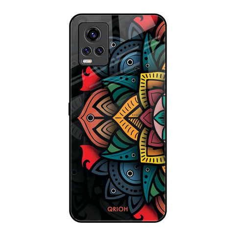 Retro Gorgeous Flower Vivo V20 Pro Glass Back Cover Online