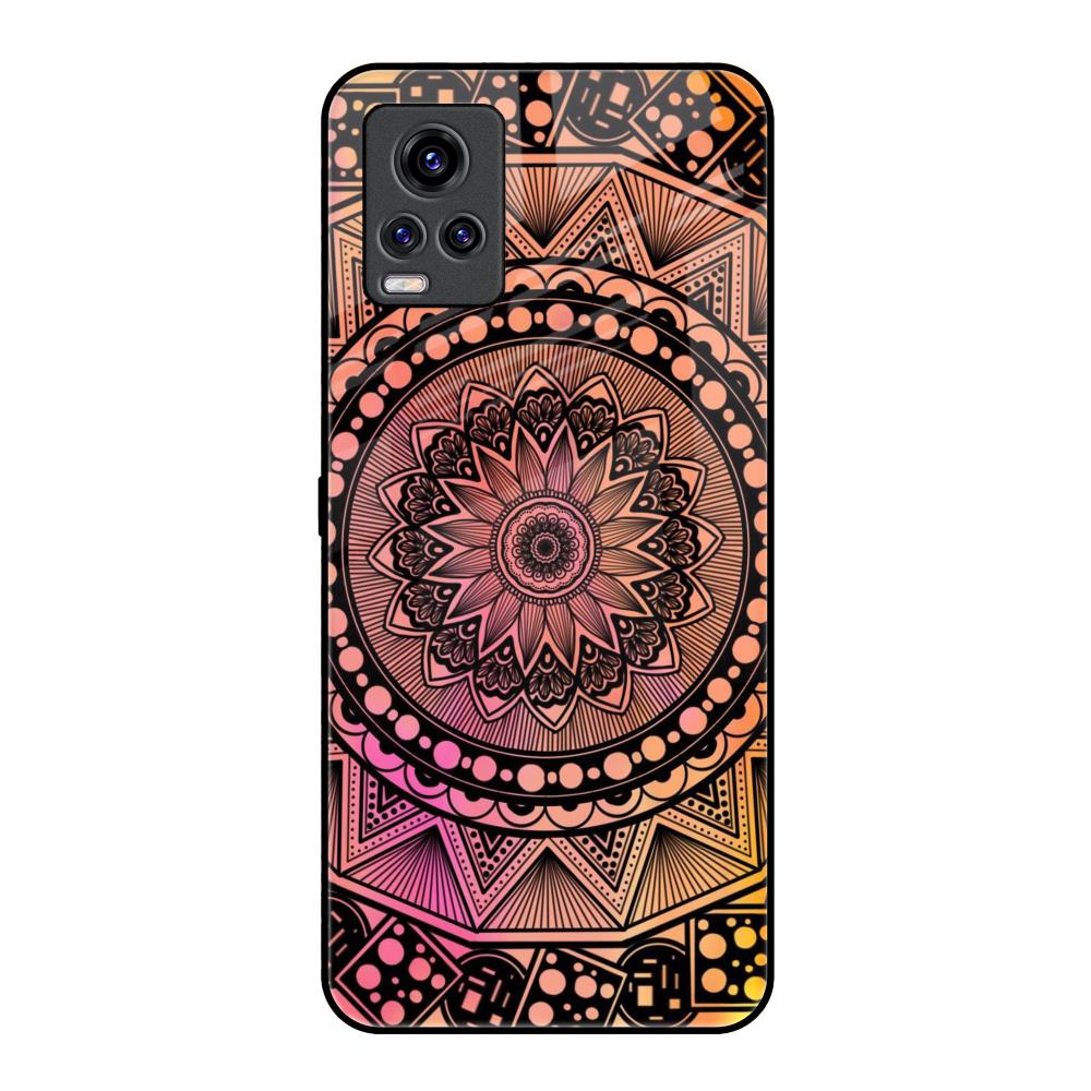 Floral Mandala Vivo V20 Pro Glass Back Cover Online