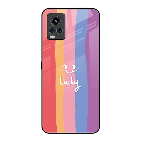 Lucky Abstract Vivo V20 Pro Glass Back Cover Online