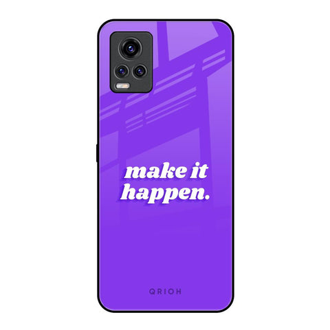 Make it Happen Vivo V20 Pro Glass Back Cover Online