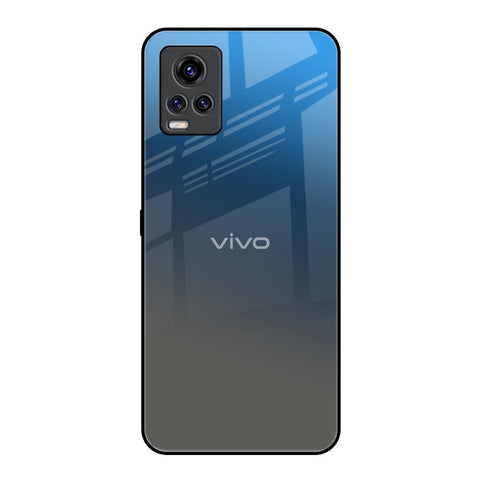 Blue Grey Ombre Vivo V20 Pro Glass Back Cover Online