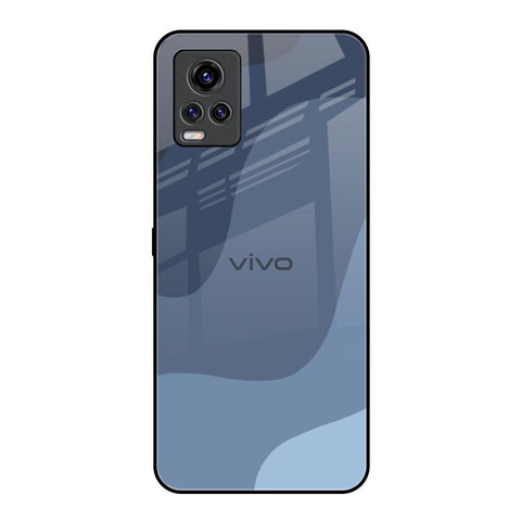 Navy Blue Ombre Vivo V20 Pro Glass Back Cover Online
