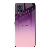 Purple Gradient Vivo V20 Pro Glass Back Cover Online