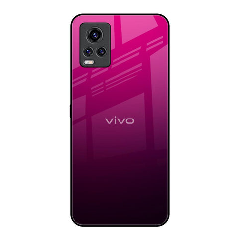 Purple Ombre Pattern Vivo V20 Pro Glass Back Cover Online