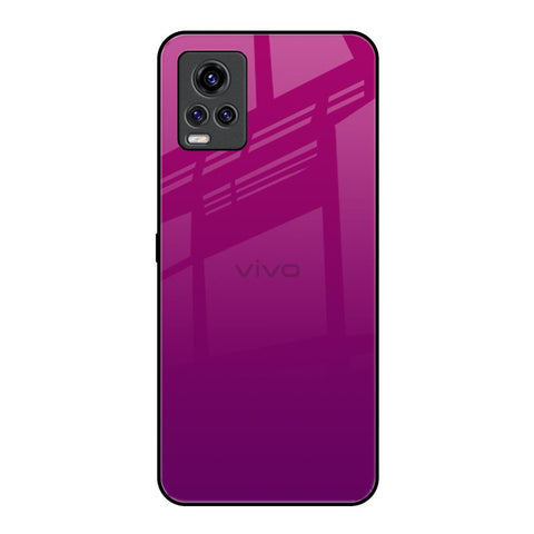 Magenta Gradient Vivo V20 Pro Glass Back Cover Online