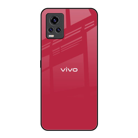 Solo Maroon Vivo V20 Pro Glass Back Cover Online