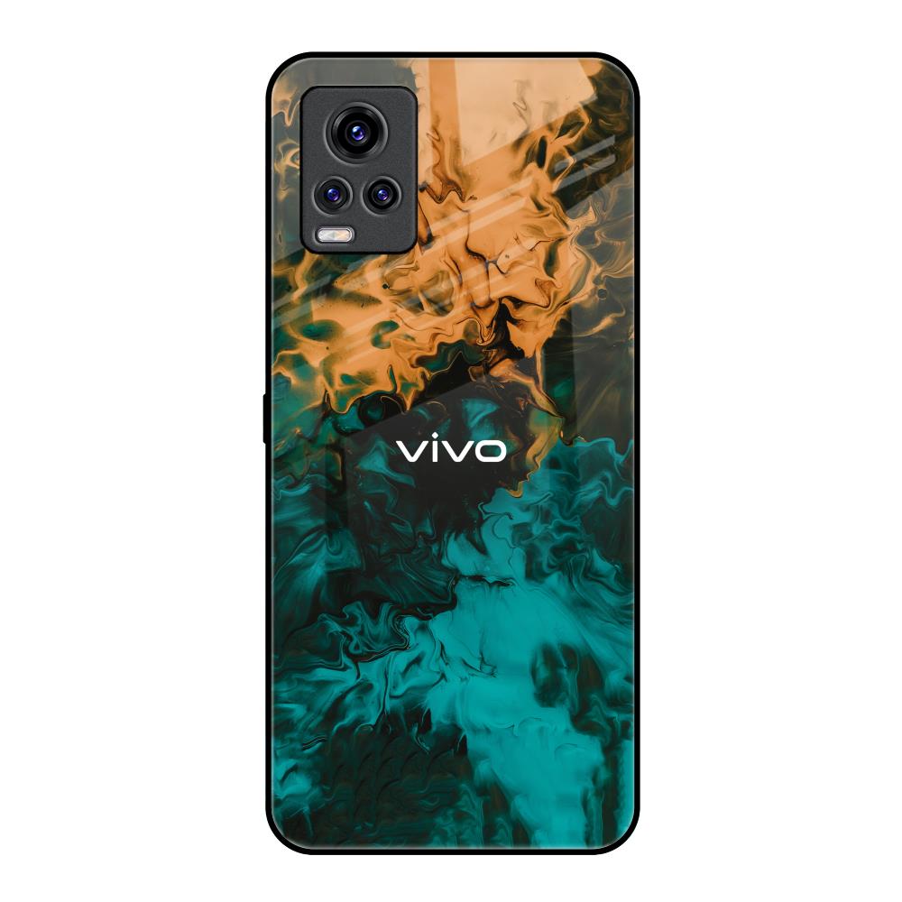 Watercolor Wave Vivo V20 Pro Glass Back Cover Online