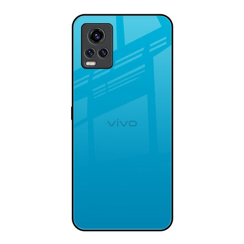 Blue Aqua Vivo V20 Pro Glass Back Cover Online