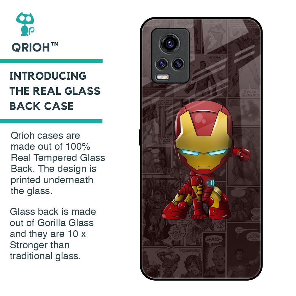 Angry Baby Super Hero Glass Case for Vivo V20 Pro