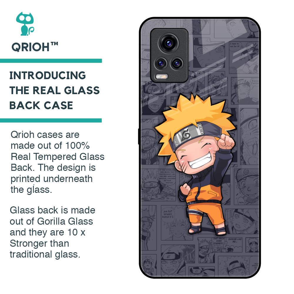 Orange Chubby Glass Case for Vivo V20 Pro