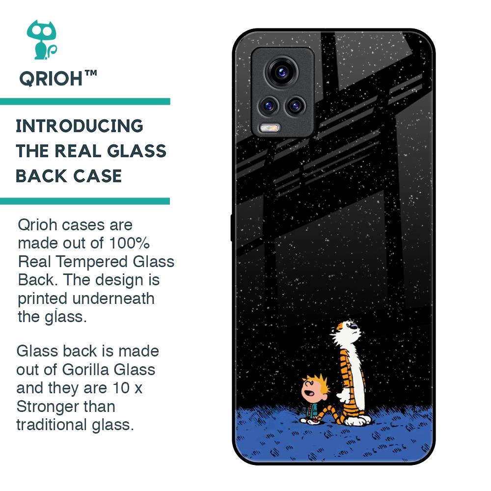 Night Sky Star Glass Case for Vivo V20 Pro