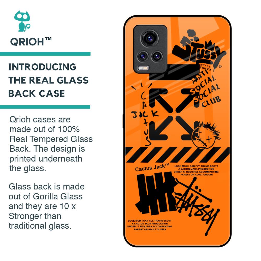Anti Social Club Glass Case for Vivo V20 Pro