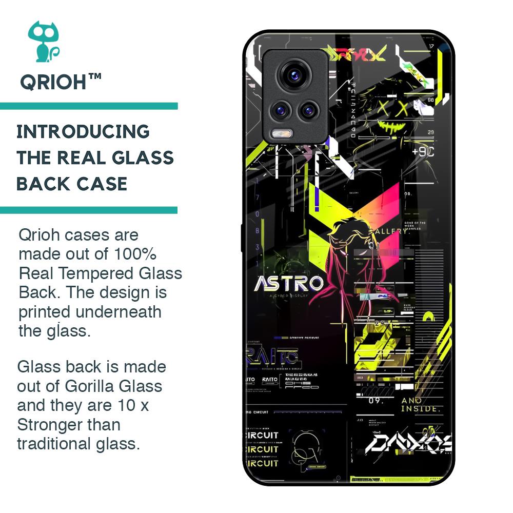 Astro Glitch Glass Case for Vivo V20 Pro