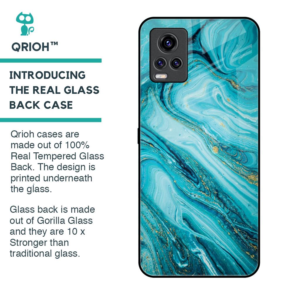 Ocean Marble Glass Case for Vivo V20 Pro