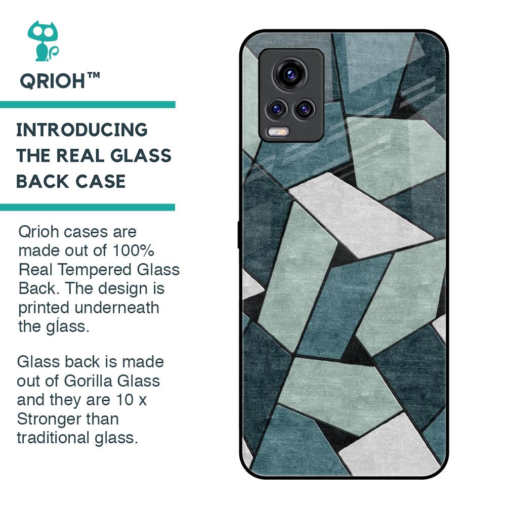 Abstact Tiles Glass Case for Vivo V20 Pro