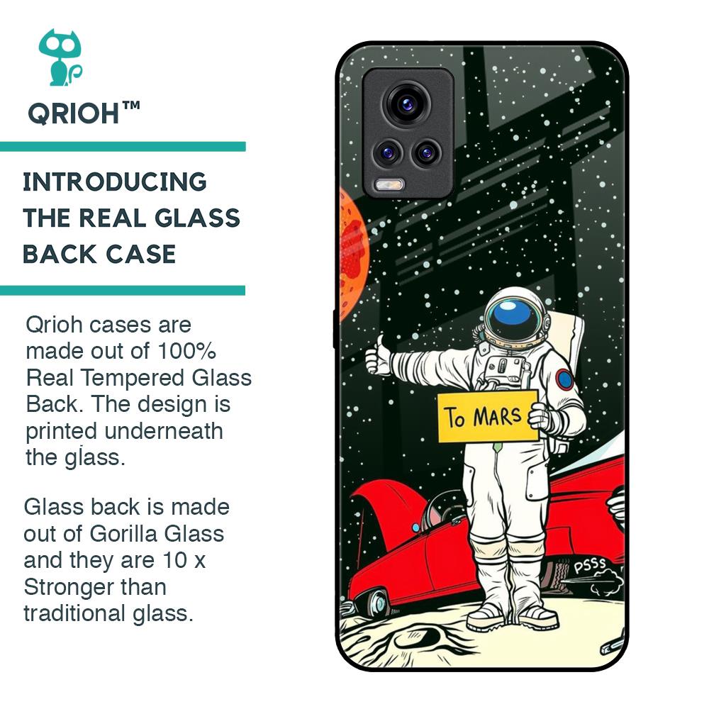 Astronaut on Mars Glass Case for Vivo V20 Pro