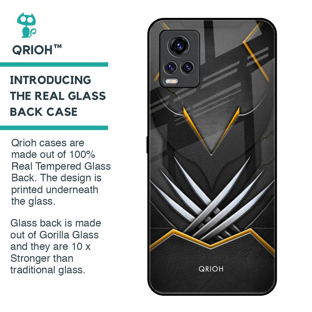 Black Warrior Glass Case for Vivo V20 Pro