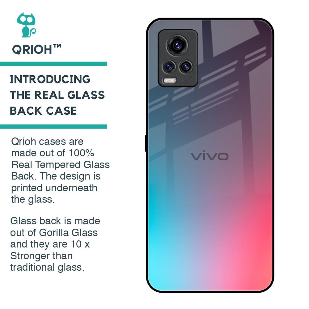 Rainbow Laser Glass Case for Vivo V20 Pro