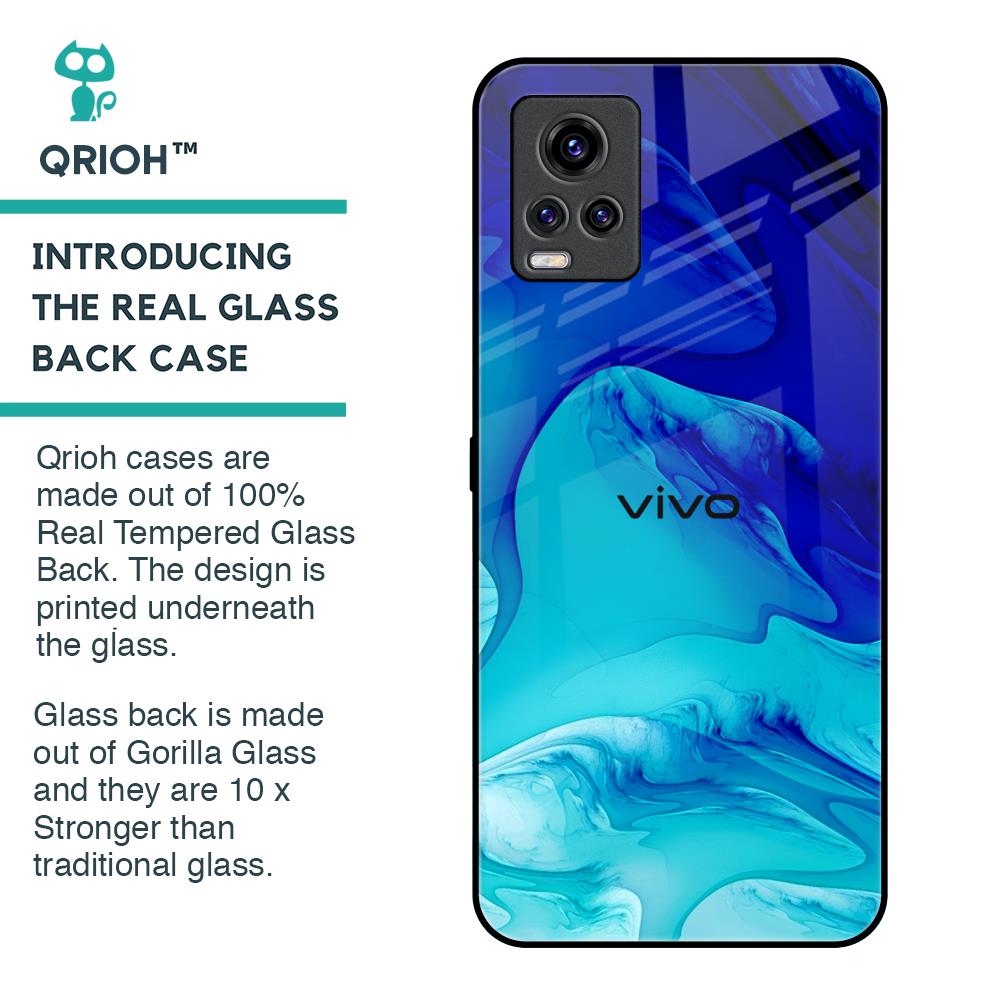 Qrioh Vivo V20 Pro Back Cover Glass Back Cover Vivo V20 Square