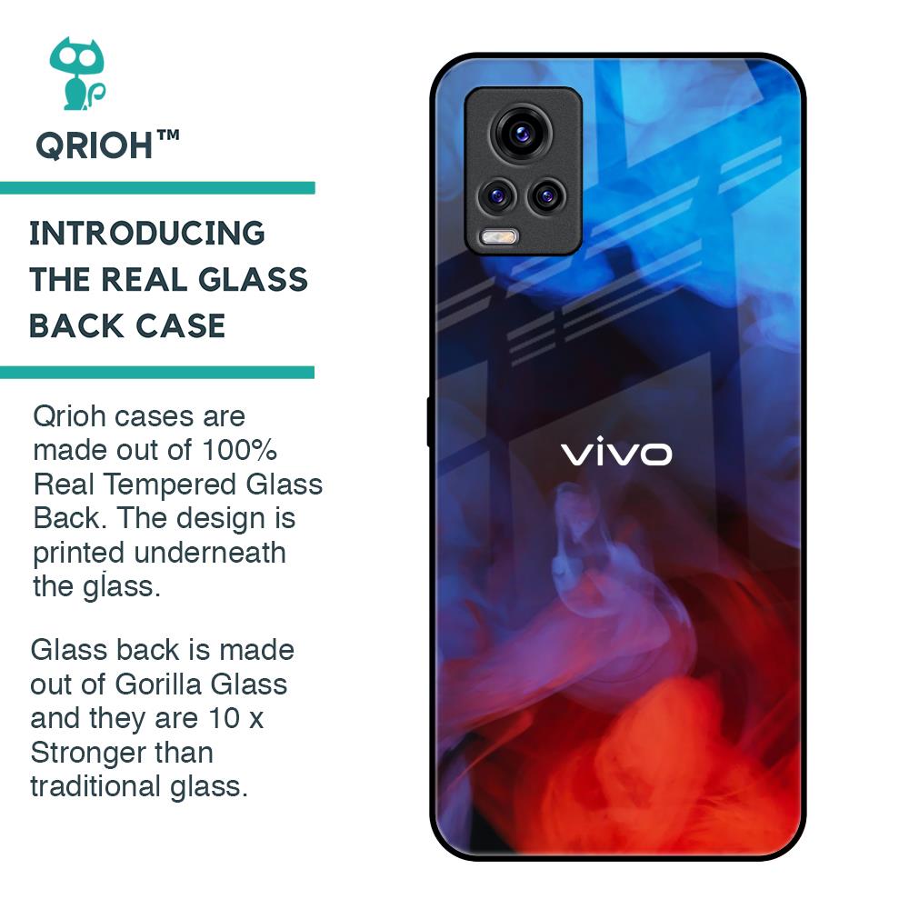 Dim Smoke Glass Case for Vivo V20 Pro