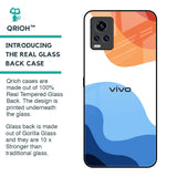 Wavy Color Pattern Glass Case for Vivo V20 Pro