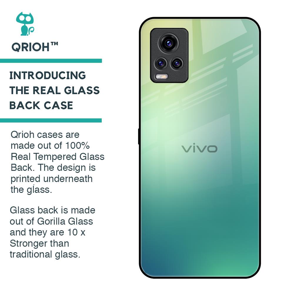 Dusty Green Glass Case for Vivo V20 Pro