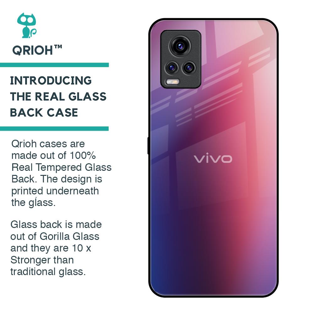 Multi Shaded Gradient Glass Case for Vivo V20 Pro