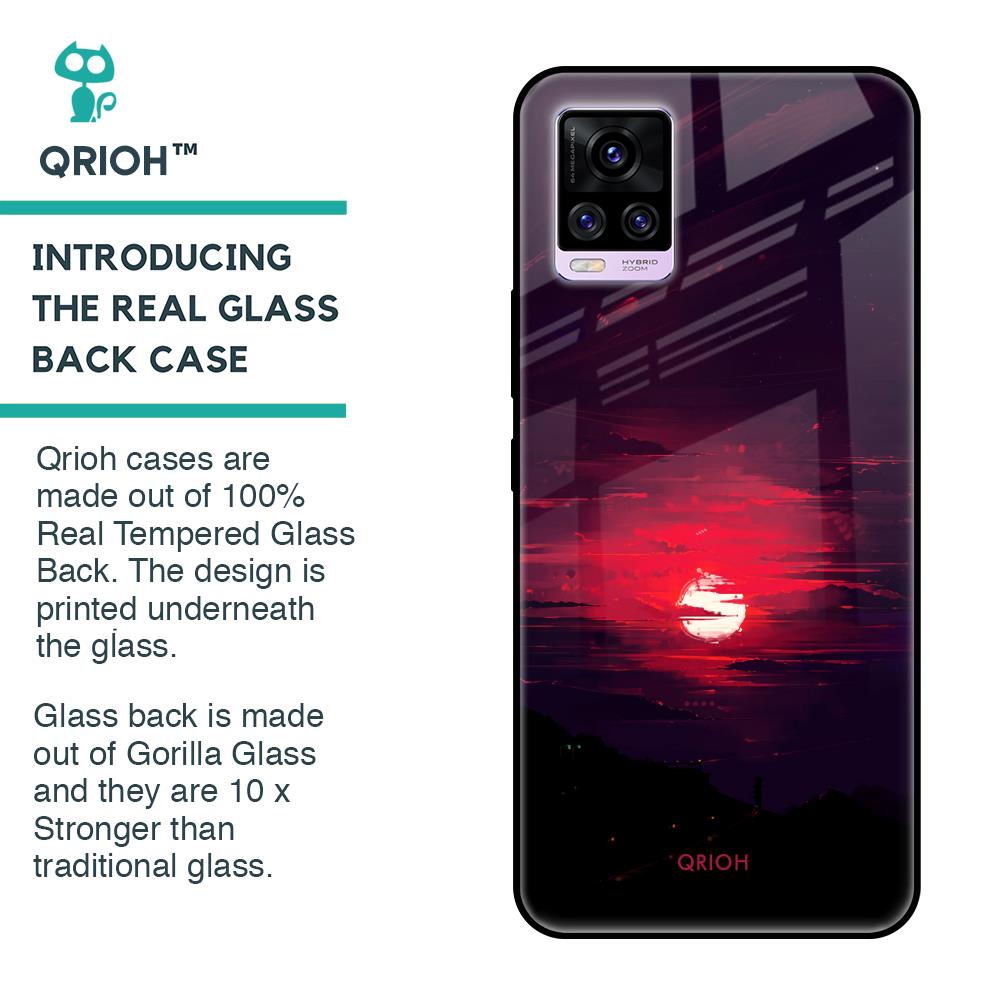 Morning Red Sky Glass Case For Vivo V20 Pro
