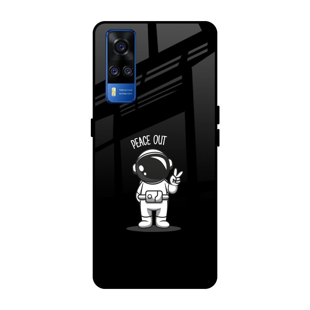 Peace Out Astro Vivo Y51 2020 Glass Back Cover Online