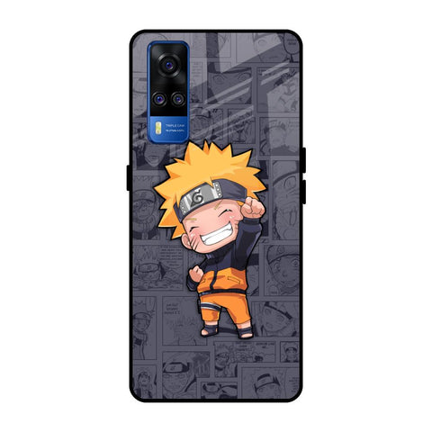 Orange Chubby Vivo Y51 2020 Glass Back Cover Online