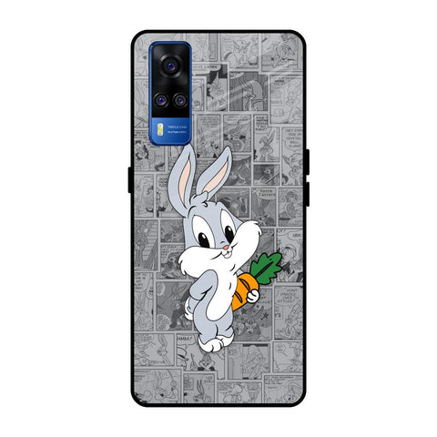 Cute Baby Bunny Vivo Y51 2020 Glass Back Cover Online
