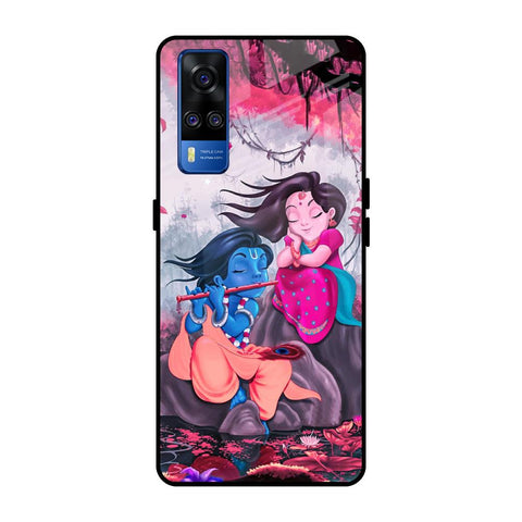 Radha Krishna Art Vivo Y51 2020 Glass Back Cover Online