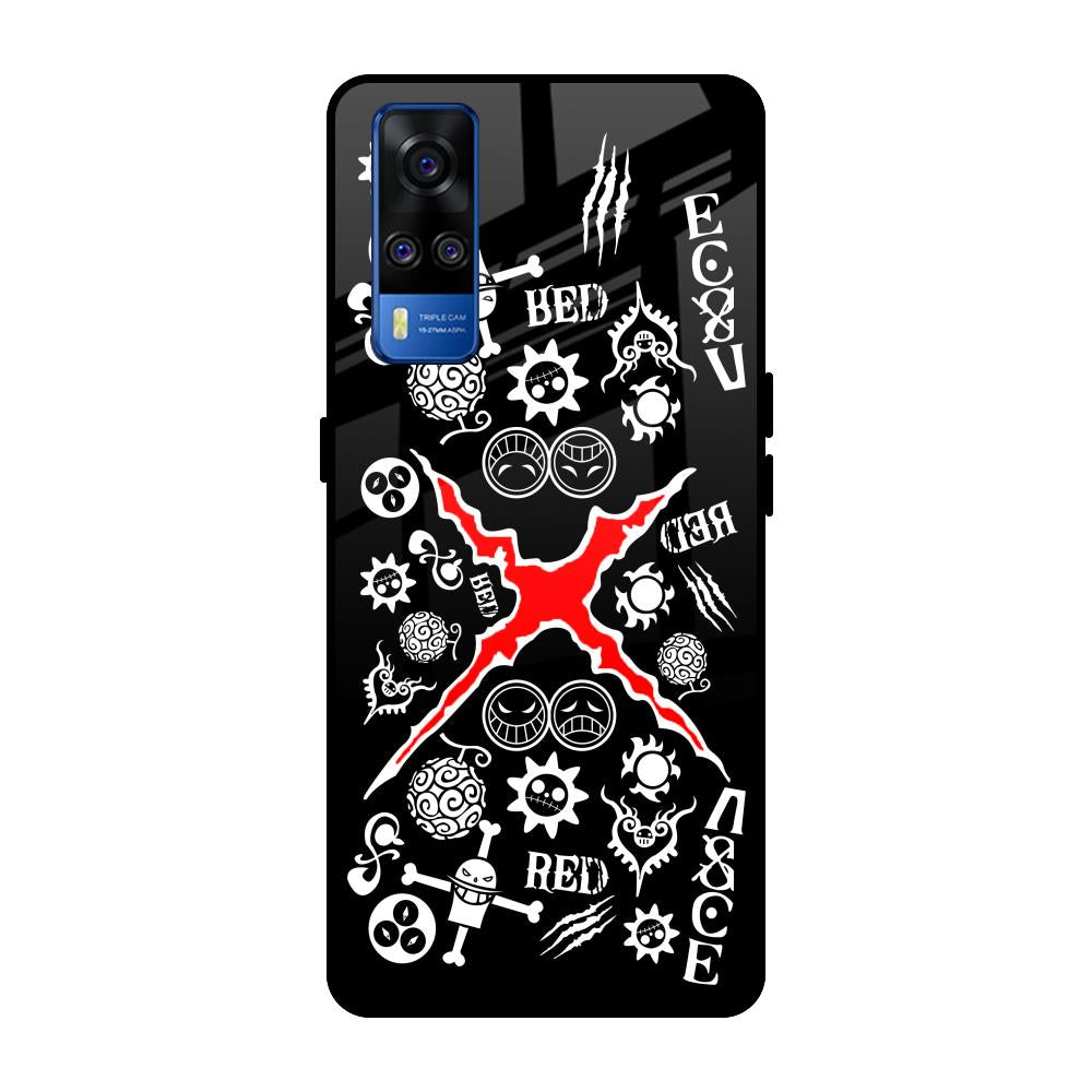 Red Zone Vivo Y51 2020 Glass Back Cover Online