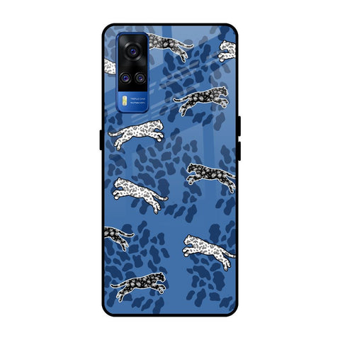 Blue Cheetah Vivo Y51 2020 Glass Back Cover Online