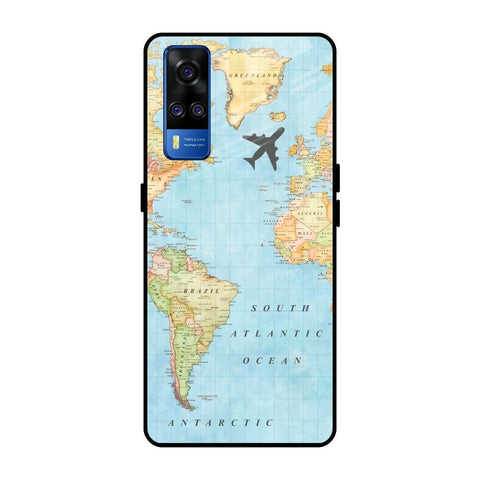 Travel Map Vivo Y51 2020 Glass Back Cover Online