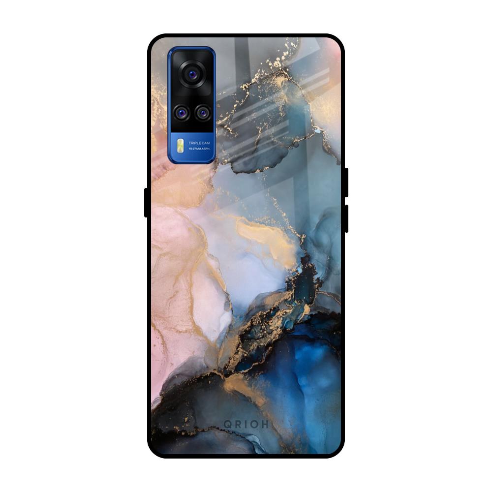 Marble Ink Abstract Vivo Y51 2020 Glass Back Cover Online
