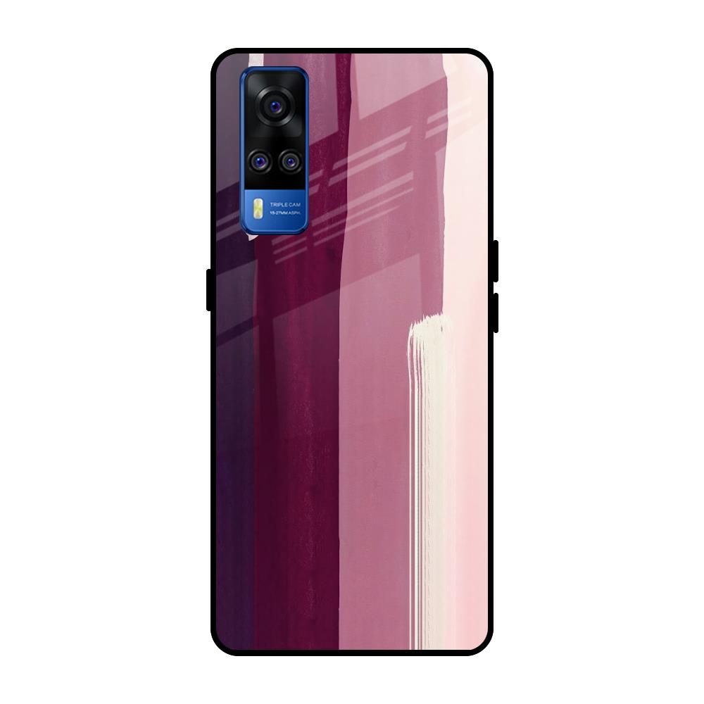 Brush Stroke Art Vivo Y51 2020 Glass Back Cover Online