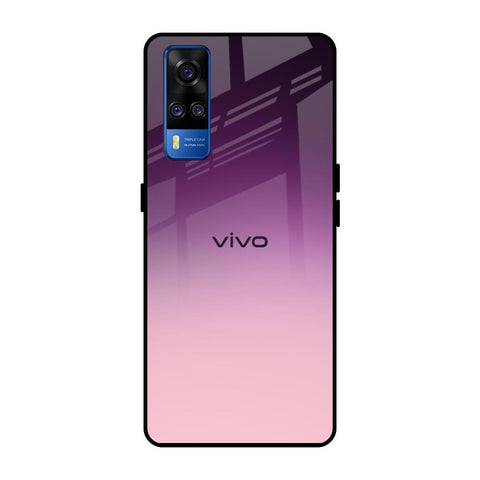 Purple Gradient Vivo Y51 2020 Glass Back Cover Online