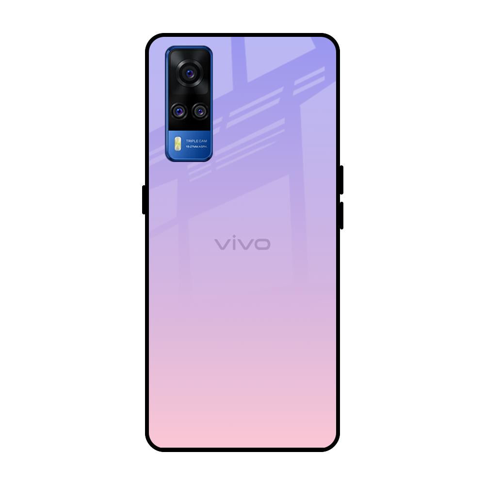 Lavender Gradient Vivo Y51 2020 Glass Back Cover Online