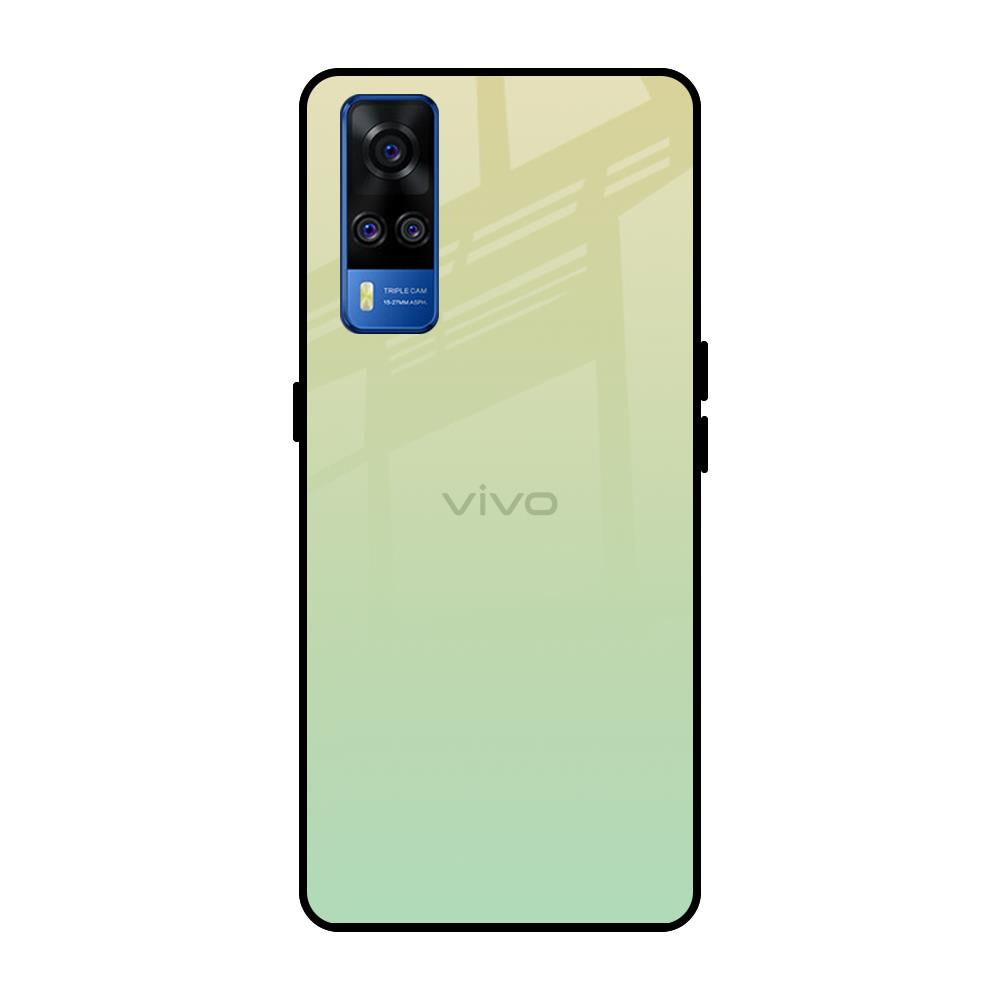 Mint Green Gradient Vivo Y51 2020 Glass Back Cover Online