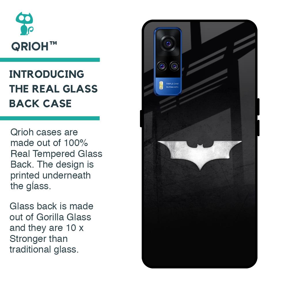 Super Hero Logo Glass Case for Vivo Y51 2020