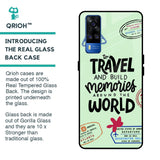 Travel Stamps Glass Case for Vivo Y51 2020