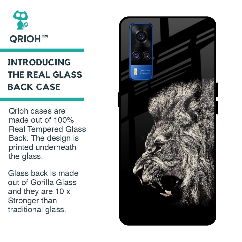 Brave Lion Glass case for Vivo Y51 2020