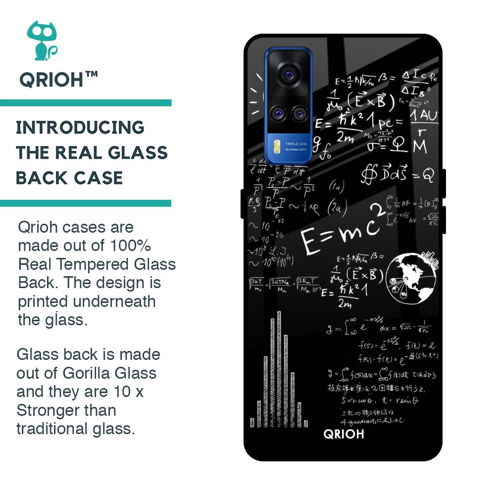 Funny Math Glass Case for Vivo Y51 2020