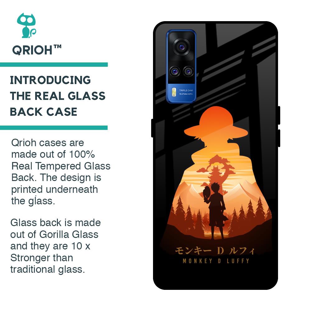Luffy One Piece Glass Case for Vivo Y51 2020