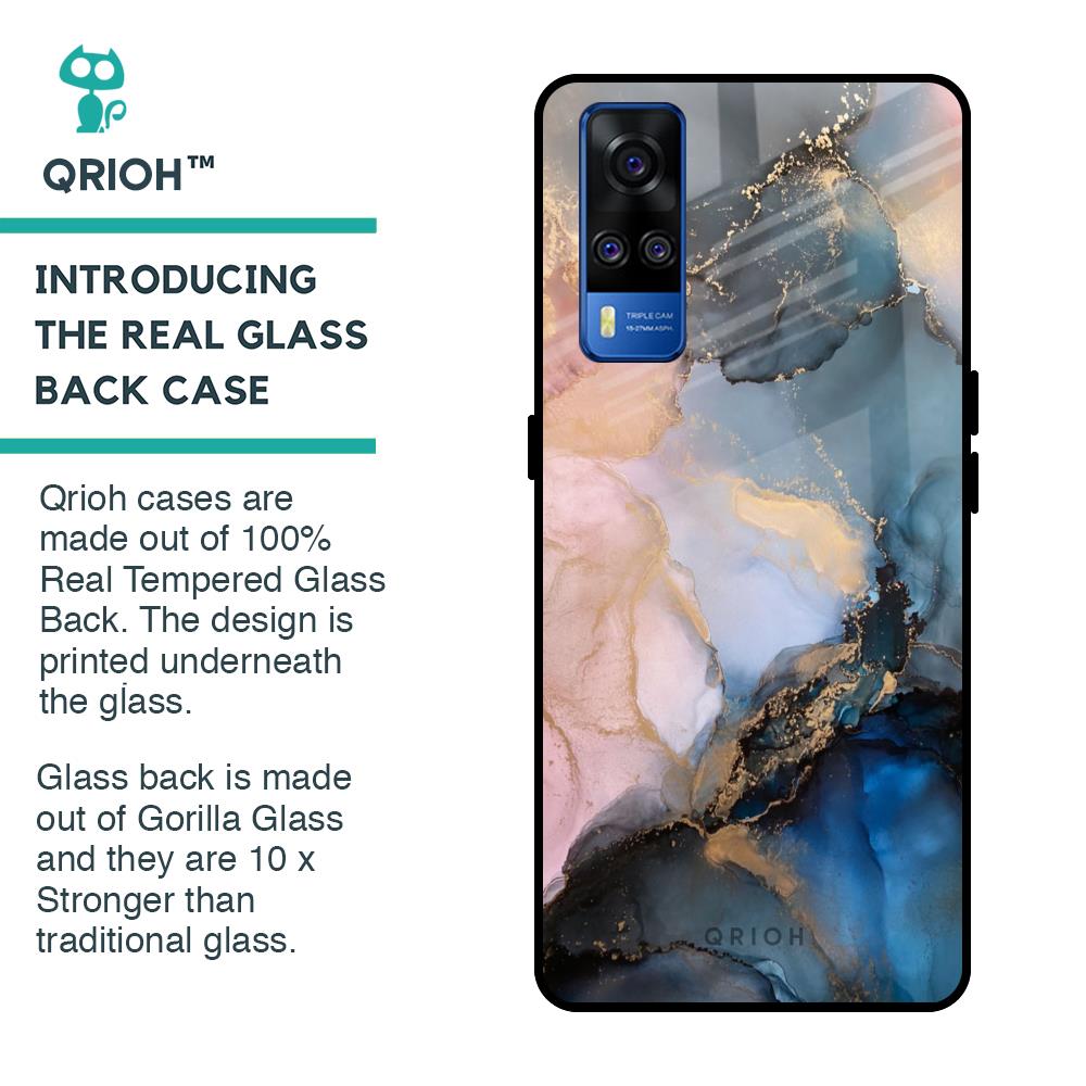 Marble Ink Abstract Glass Case for Vivo Y51 2020