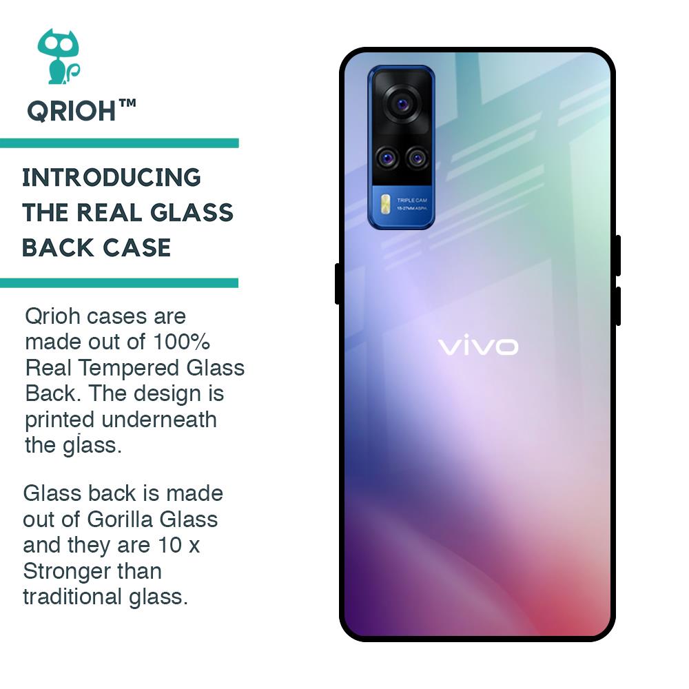 Abstract Holographic Glass Case for Vivo Y51 2020